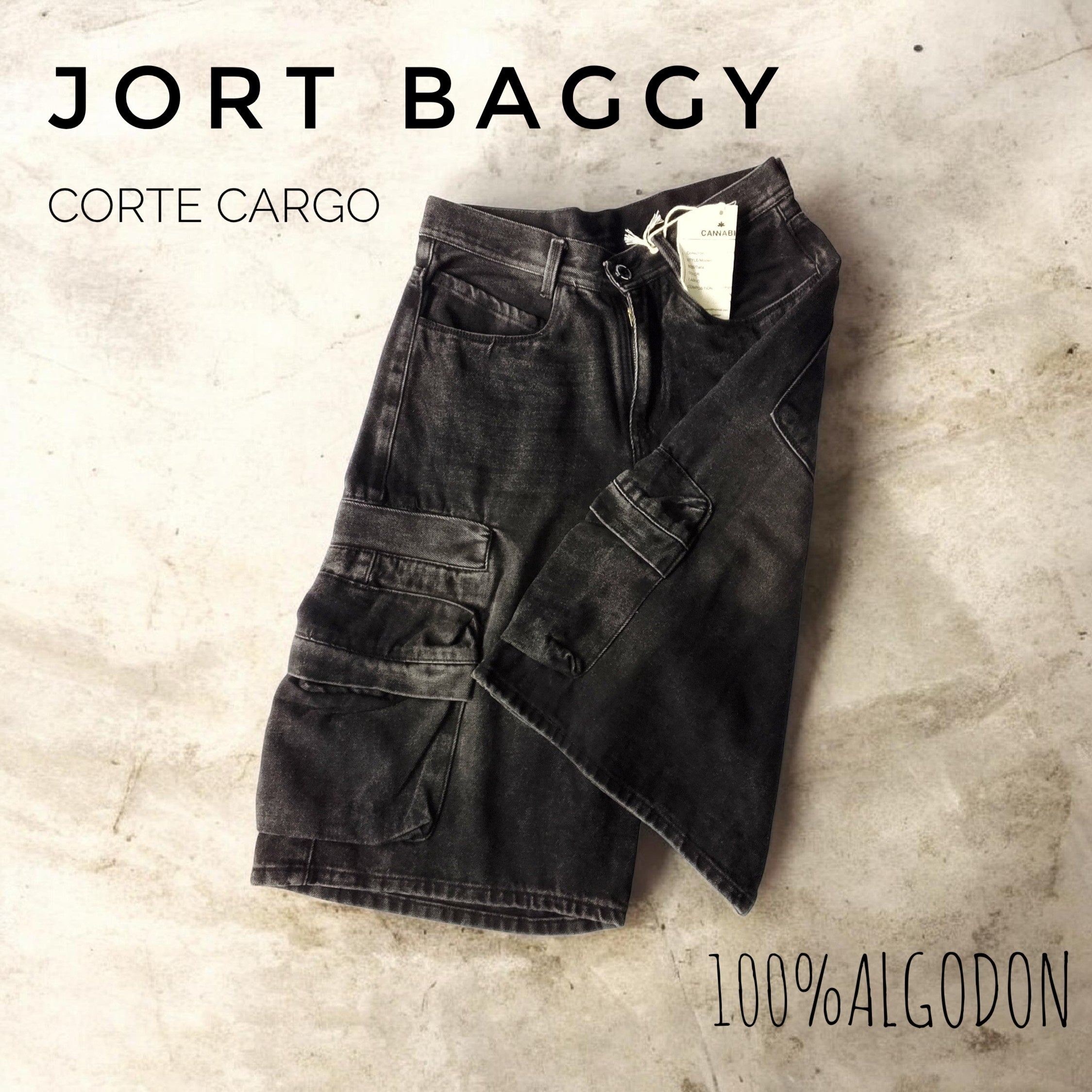 JORT BAGGY CARGO NEGRO