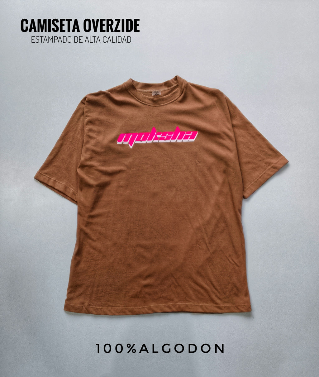 CAMISETAS OVERSIZE ESTAMPADA CAFE