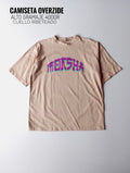 CAMISETA OVERSIZE ESTAMPADA BEISH/KAKI