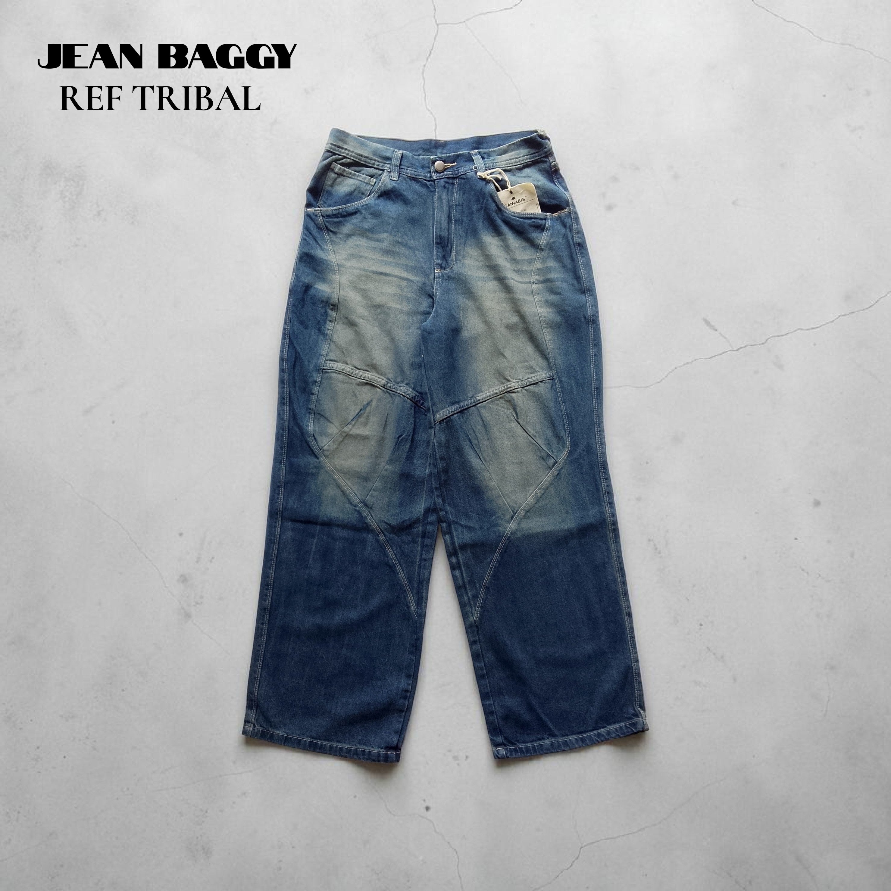 BAGGY JEAN DESGASTADO /COSTURAS