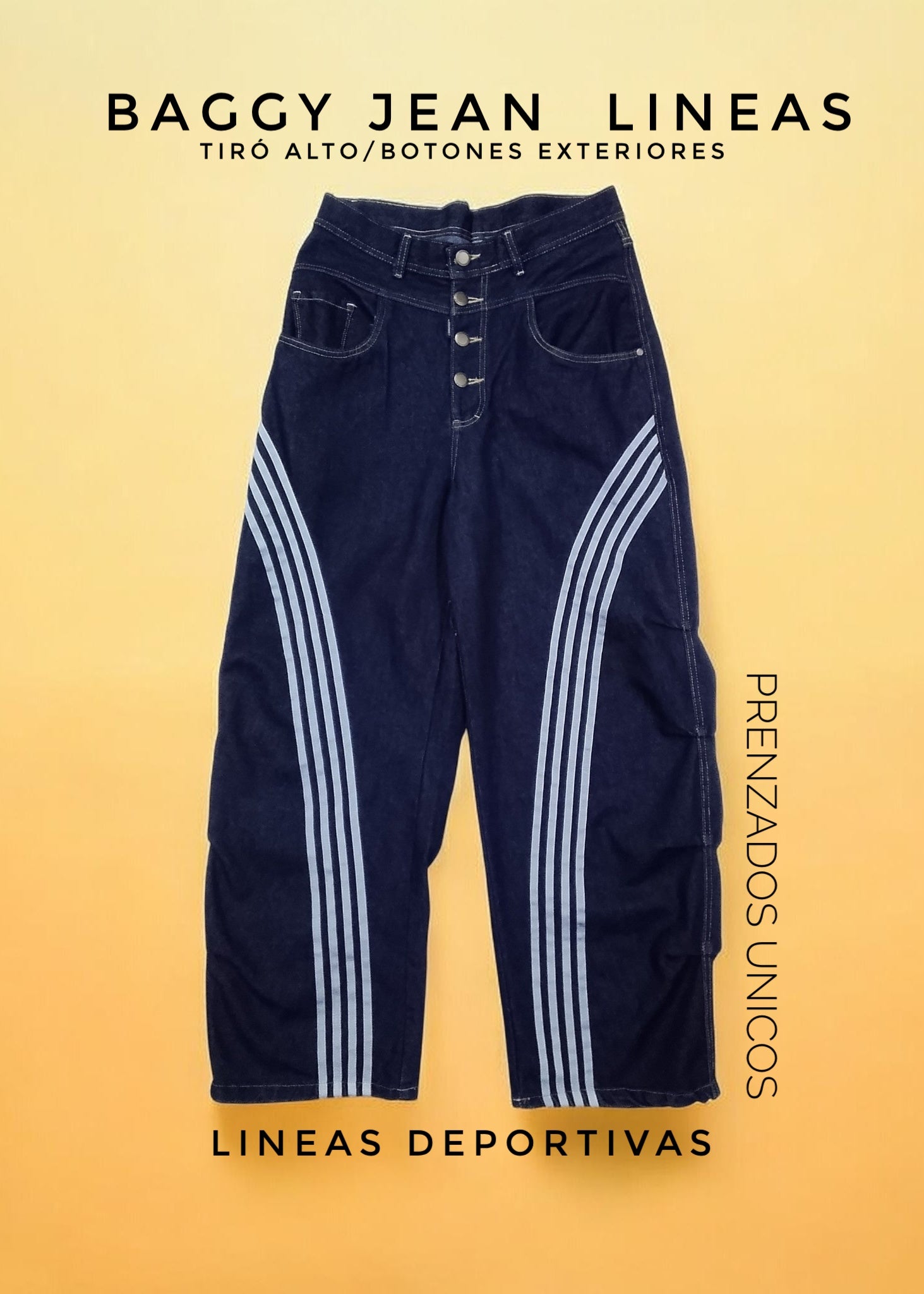 BAGGY JEAN LINEAS DEPORTIVAS