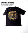 CAMISETA OVERSIZE NEGRA ESTAMPADA