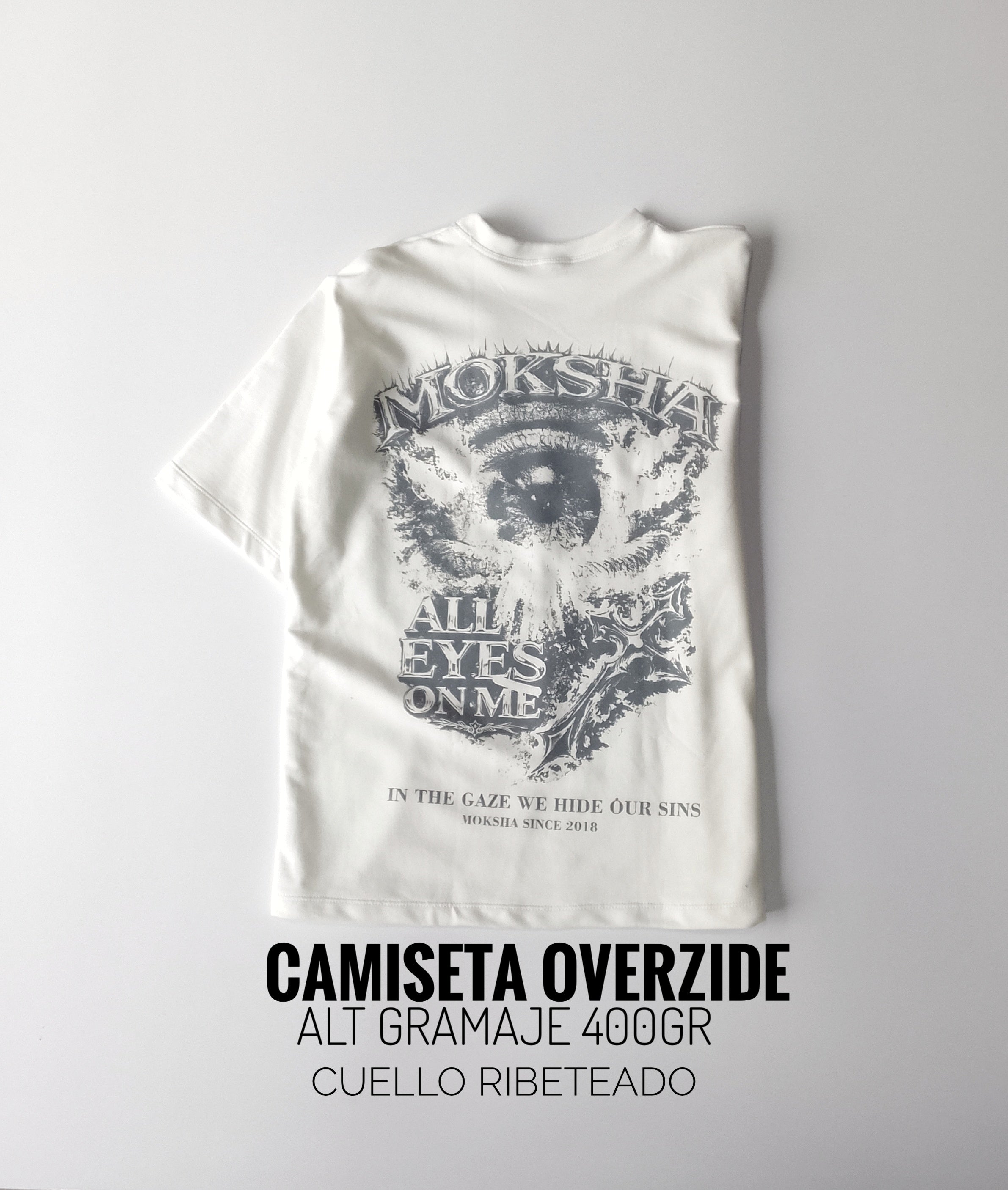 SET 2 CAMISETAS OVERSIZE ALTO GRAMAJE /COLOR ALETORIO