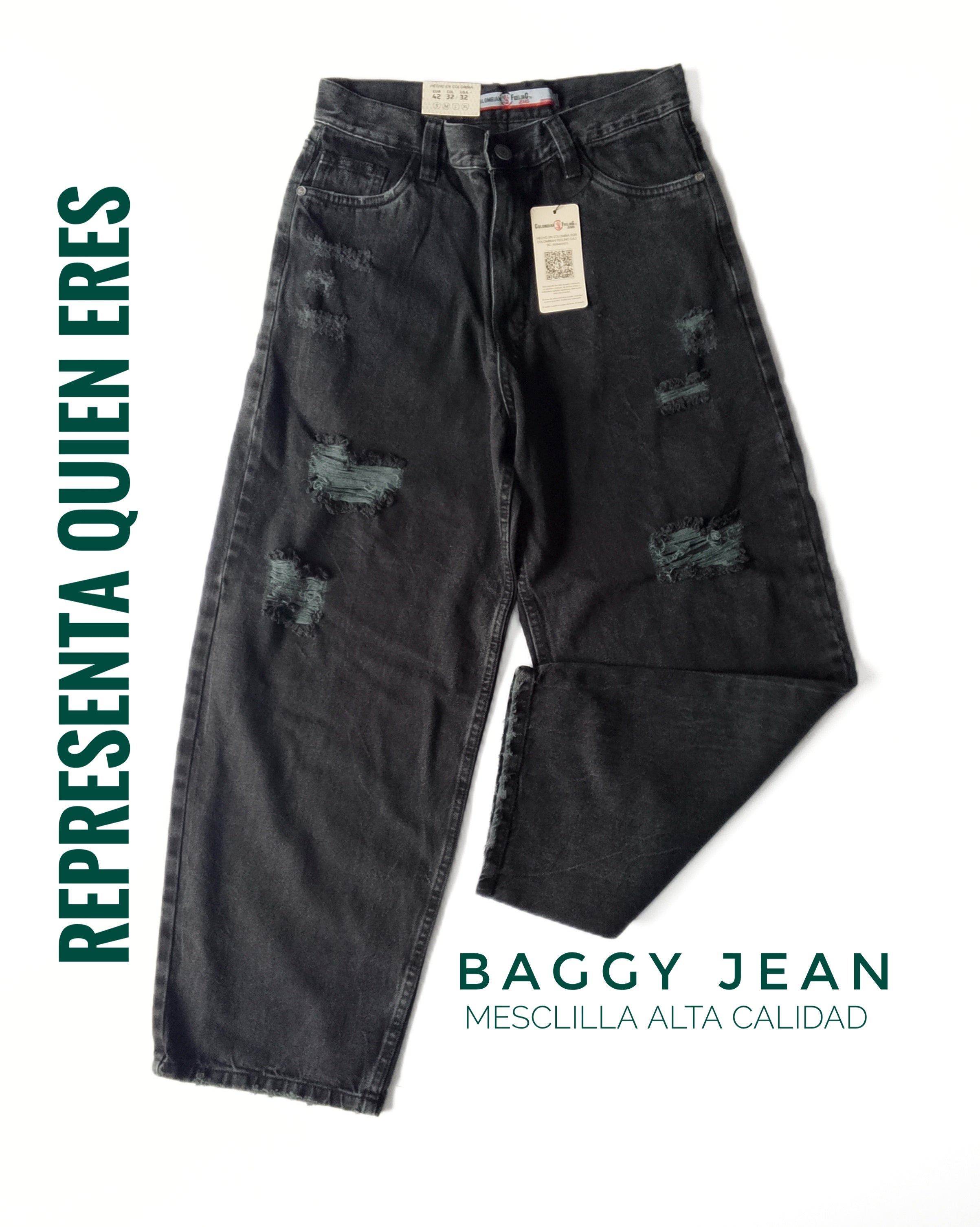 BAGGY JEANS RASGADOS/DESGASTADO