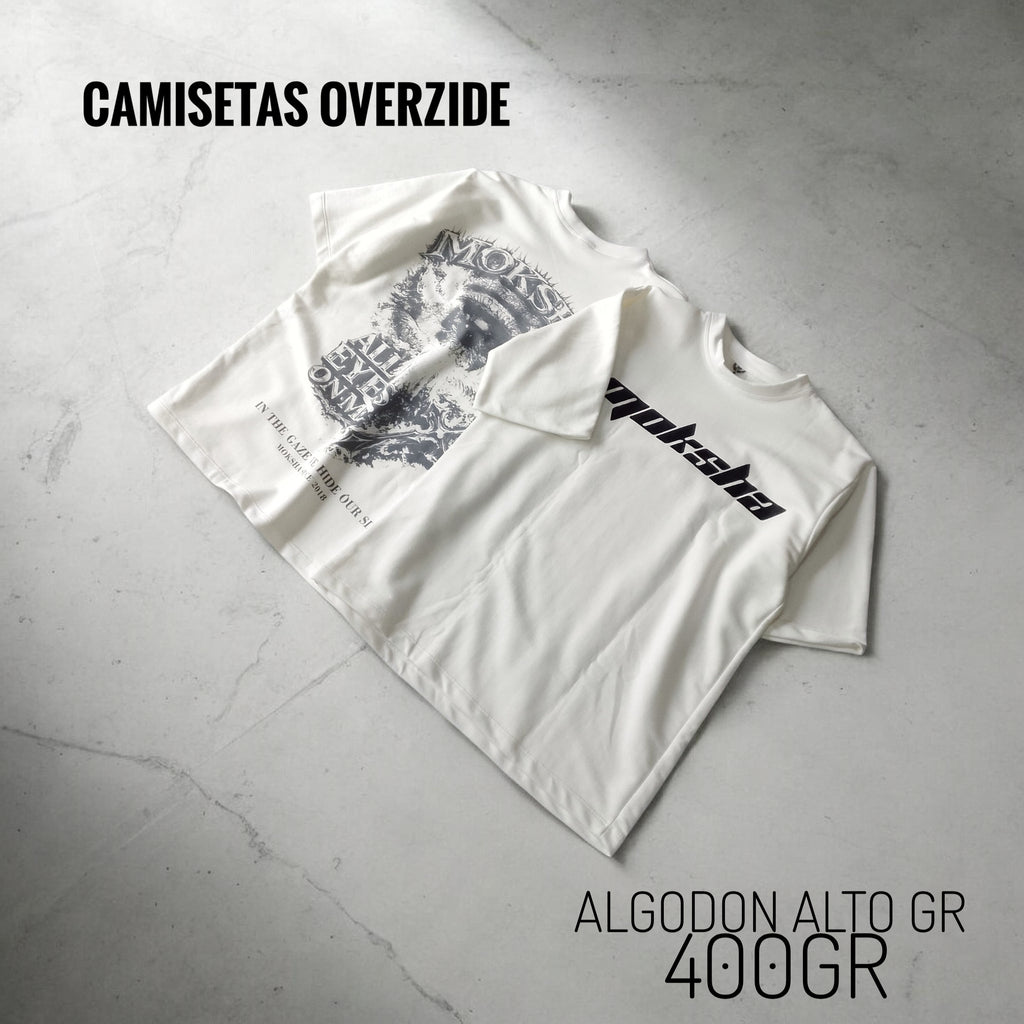 SET 2 CAMISETAS OVERSIZE ALTO GRAMAJE /COLOR ALETORIO